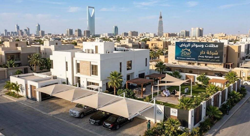 مظلات وسواتر الرياض | مظلات سيارات بخامات قوية وعمر طويل من دار