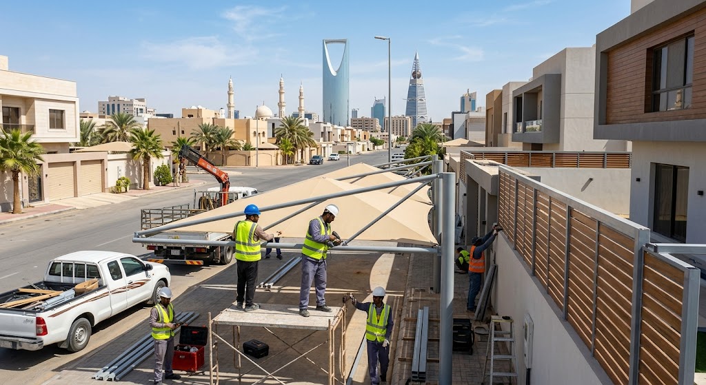 دليلك الشامل لأسعار مظلات وسواتر الرياض لعام 2026