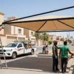 خطوات تركيب مظلات وسواتر بالرياض باحترافية وأعلى معايير الجودة
