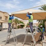 مظلات هرمية ومخروطية بالرياض بأرقى التصاميم الهندسية وأجود خامات التغطية المعتمدة
